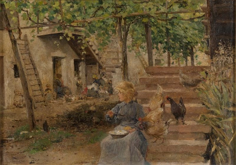 Edoardo Tofano-3-Contadinella nell'aia